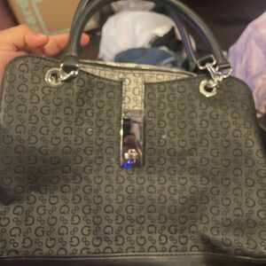 Gray Patterned Handbag